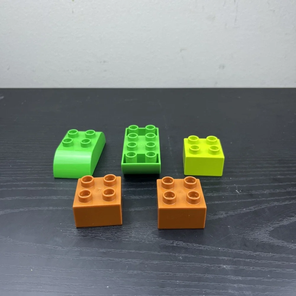 LEGO DUPLO Lot of 5 Assorted Building Pieces Random Colors & Shapes